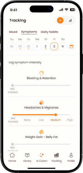 Symptom and mood tracking